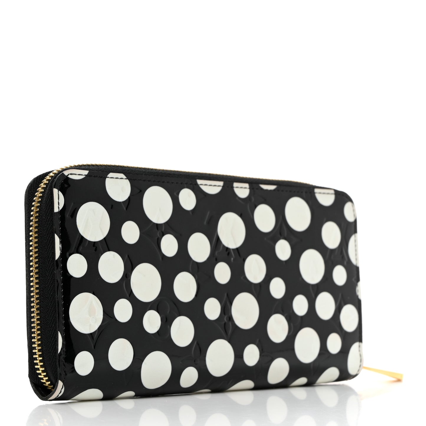 Vernis Kusama Infinity Dots Zippy Wallet Black