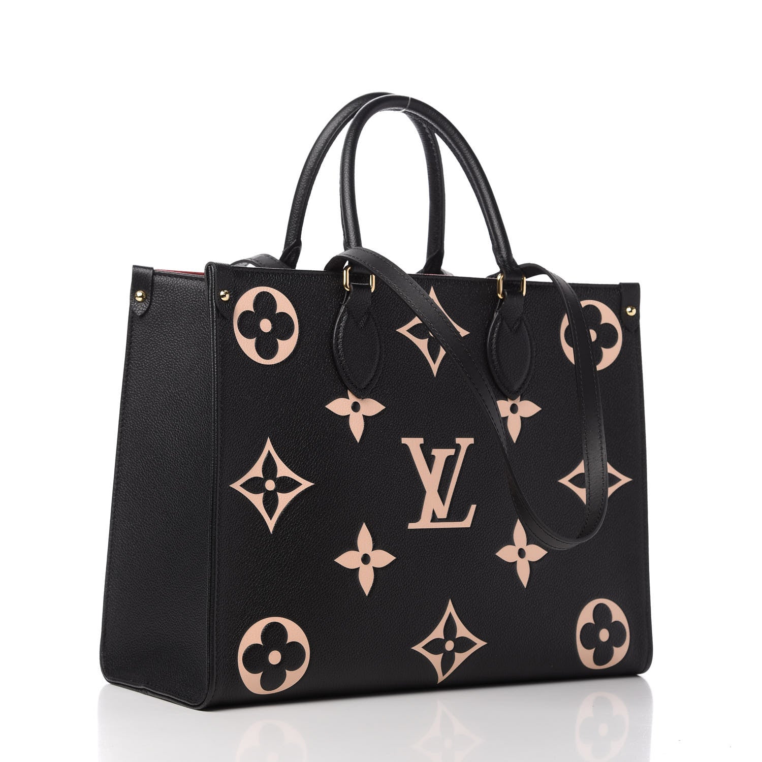 Louis Vuitton Empreinte Monogram Giant Onthego MM Black Beige 3 of 10