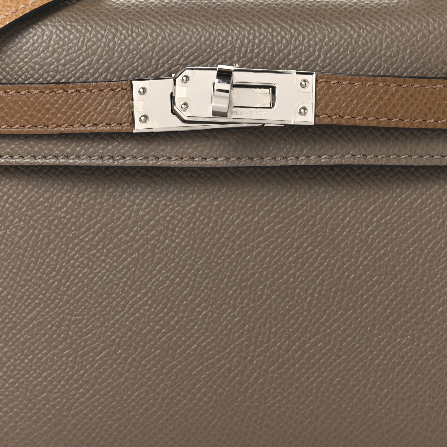 Epsom Tri-Color Mini Kelly Sellier 20 Etoupe Alezan Biscuit
