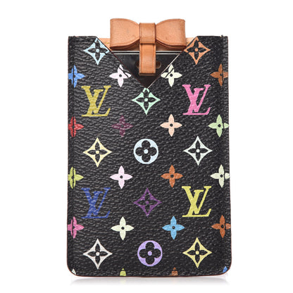 Louis Vuitton Monogram Multicolor Mirror and Case Pouch Black 3 of 6