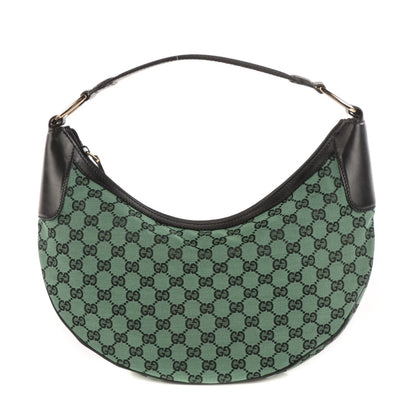 Gucci Monogram Half Moon Hobo Green 1 of 7