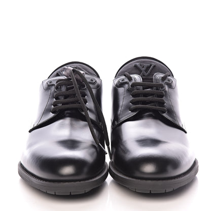 Louis Vuitton Lambskin Mens Derby Shoes 6.5 Black 2 of 12