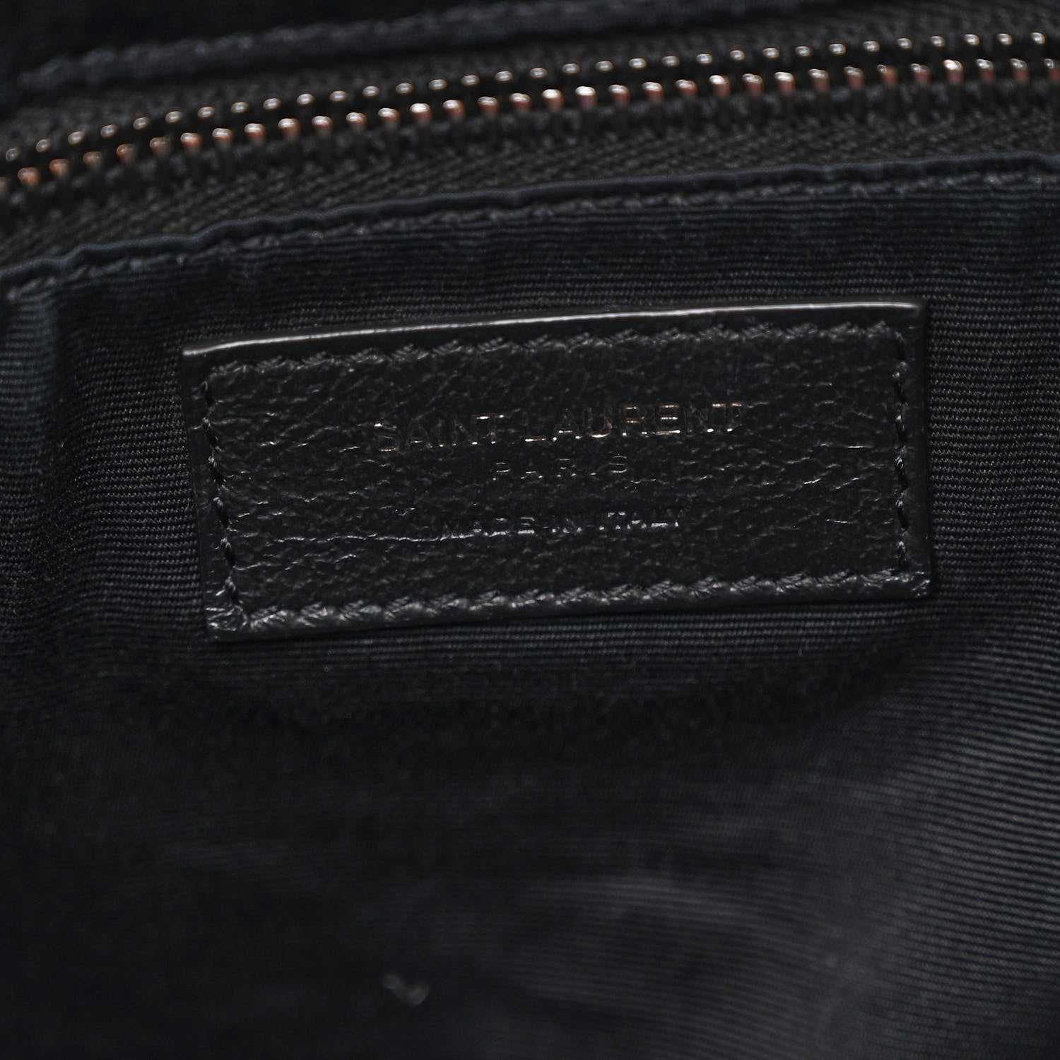 Saint Laurent Grained Lambskin Monogram Oversized Niki Chain Satchel Black 7 of 11