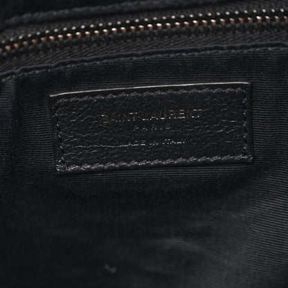 Saint Laurent Grained Lambskin Monogram Oversized Niki Chain Satchel Black 7 of 11