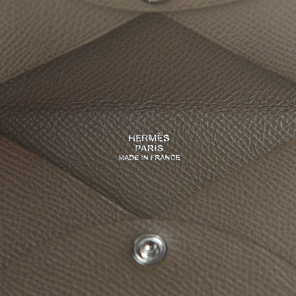 Hermes Epsom Calvi Card Case Etoupe 6 of 7
