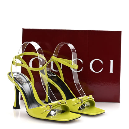 Gucci Regent Calfskin Horsebit Selene 85mm Slingback Sandals 39 Firefly 8 of 8