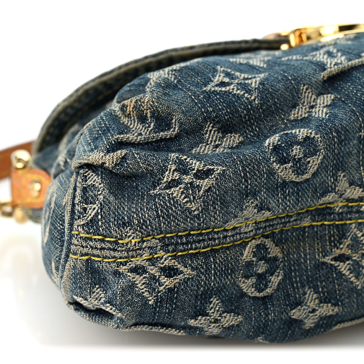 Louis Vuitton Monogram Denim Mini Pleaty Blue 8 of 9