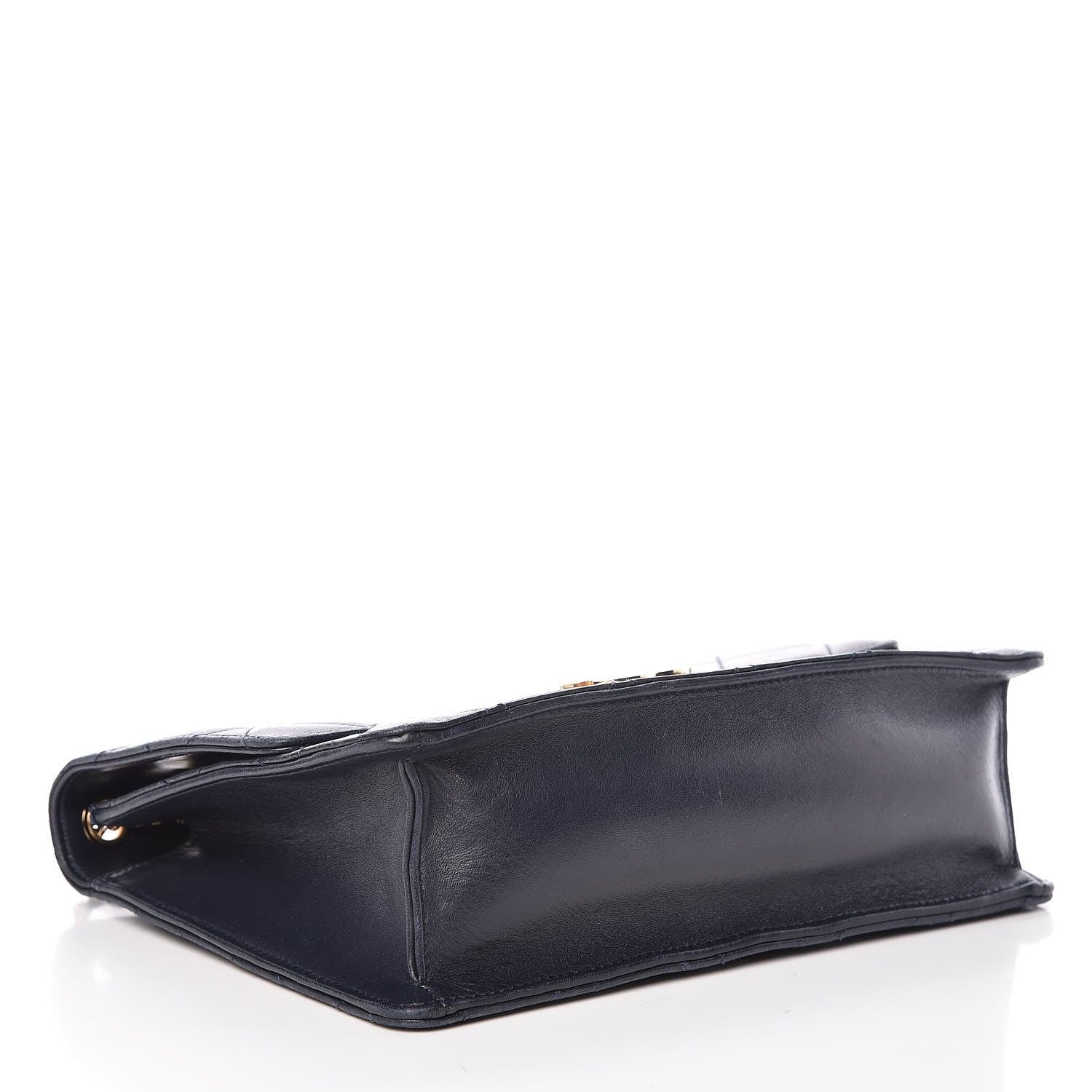 Chanel Lambskin Quilted Medium Golden Class Flap Marine 4 of 16