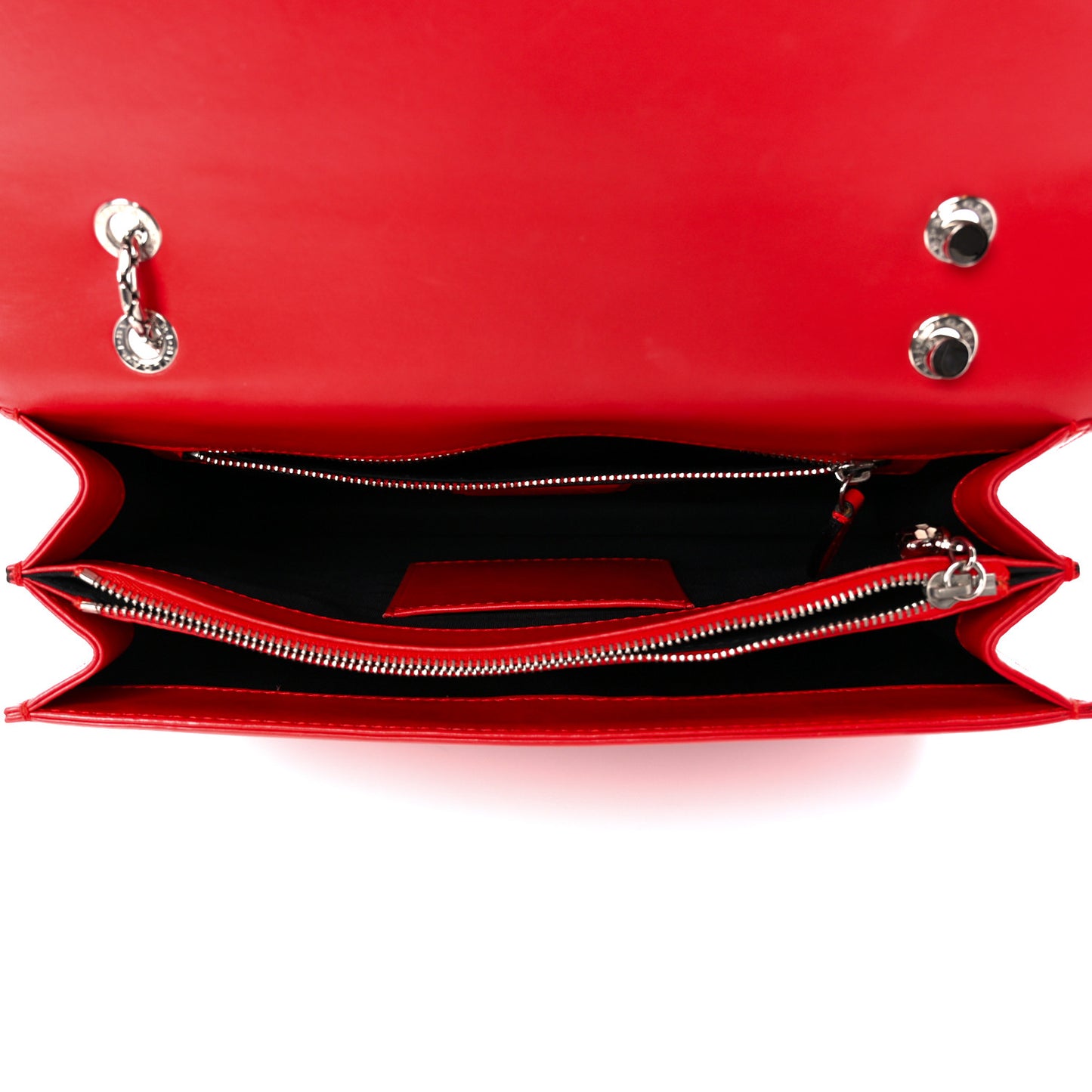Calfskin Plisse Serpenti Forever Crossbody Bag Red