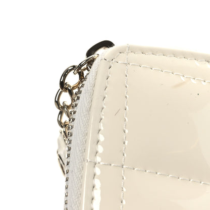Chanel Patent Calfskin Resin Quilted CC Heart Clutch With Chain Black 19 of 21
