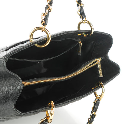 Chanel Caviar Quilted Grand Shopping Tote GST Black 5 of 7