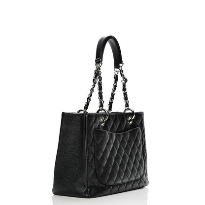 Chanel Caviar Quilted Grand Shopping Tote GST Black 3 of 7