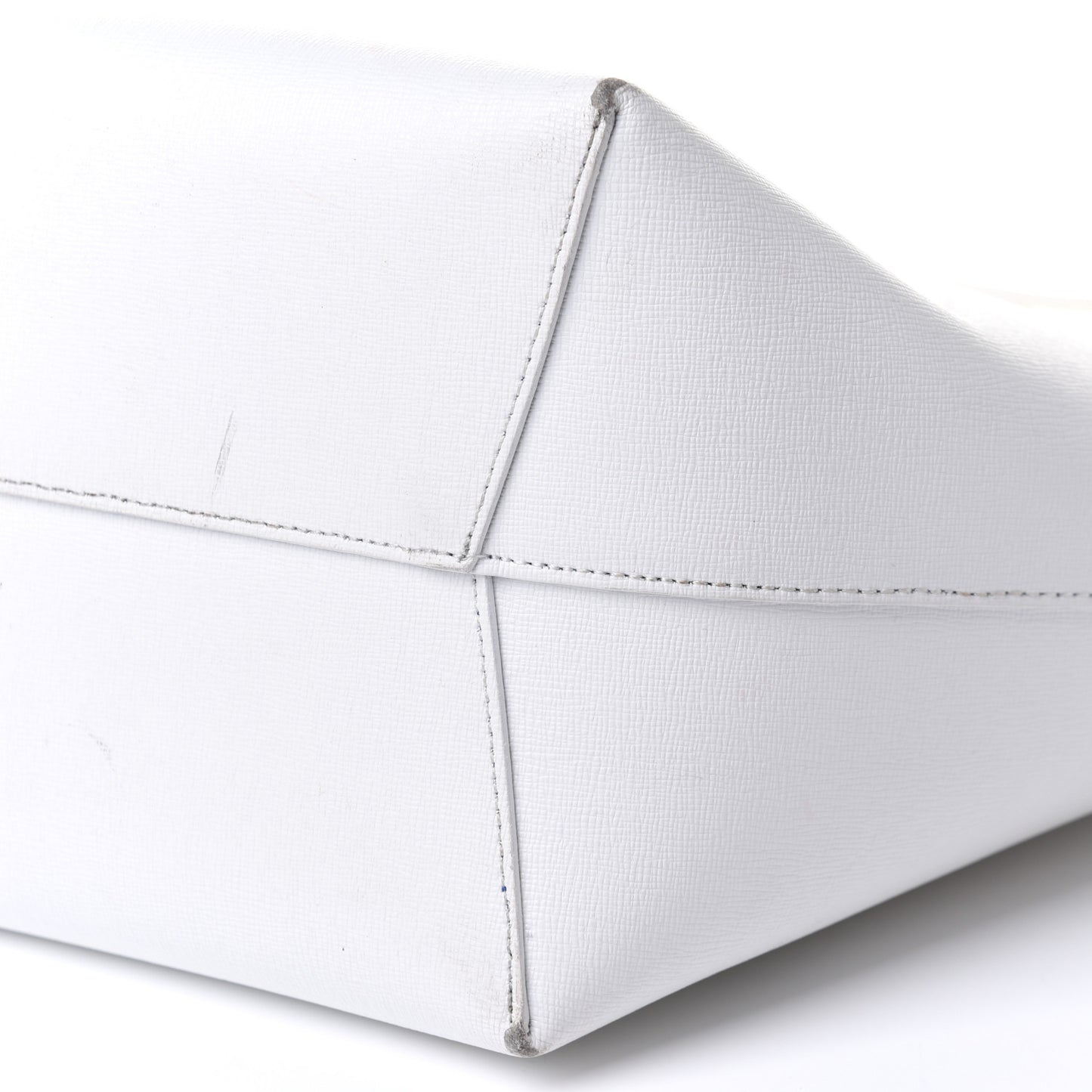 Saffiano Mini Bucket Bag White Royal