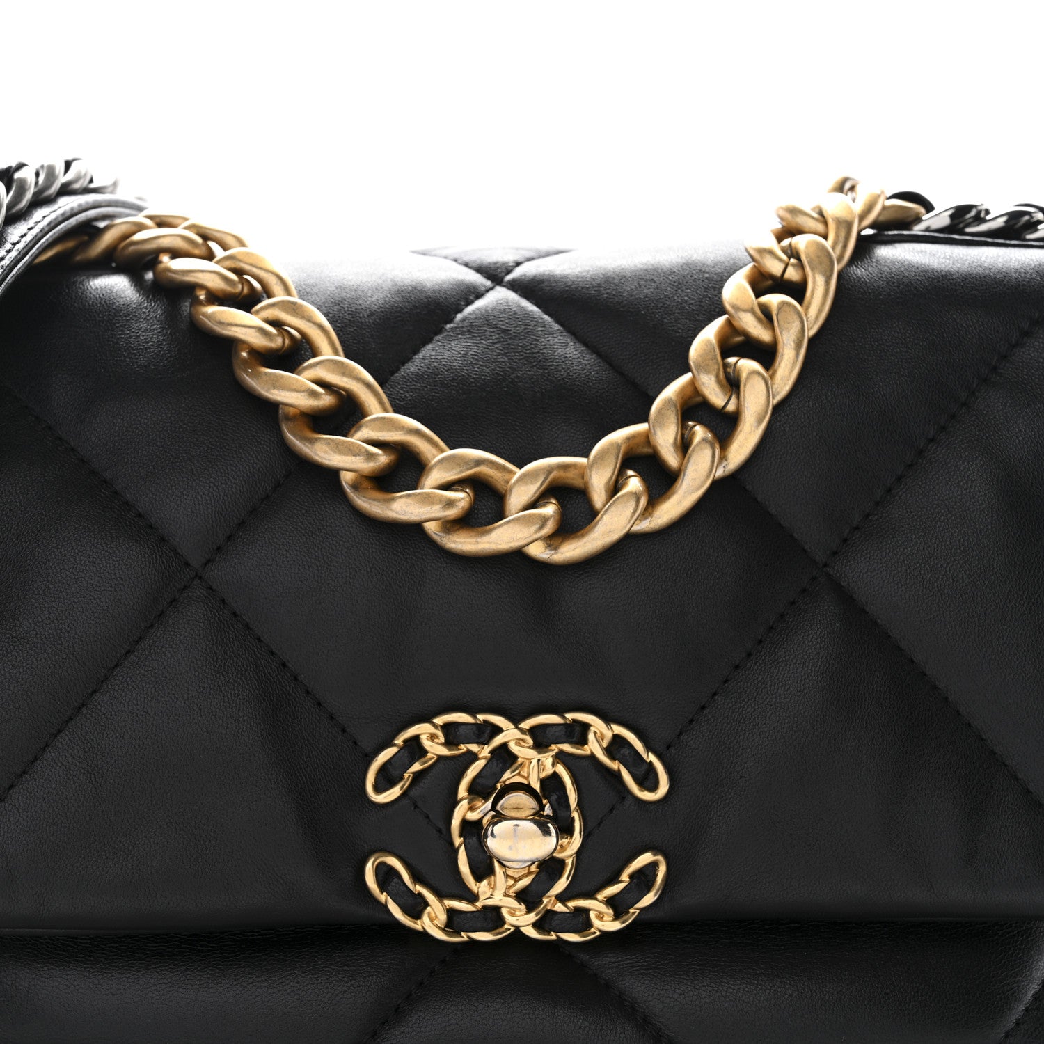 Chanel Lambskin Quilted Medium Chanel 19 Flap Black 8 of 10