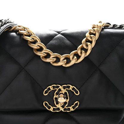 Chanel Lambskin Quilted Medium Chanel 19 Flap Black 8 of 10