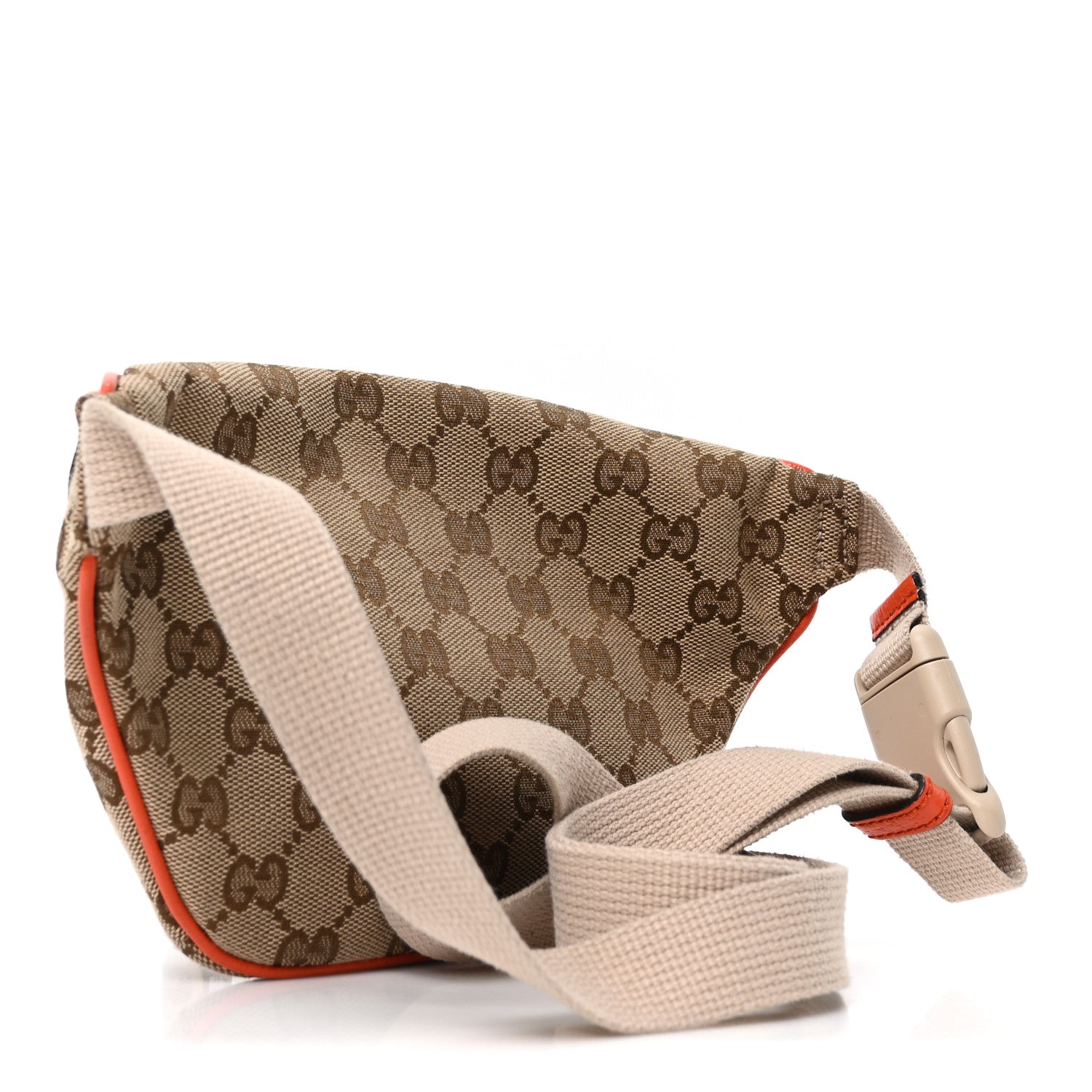 Gucci X THE NORTH FACE Monogram Textured Dollar Calfskin Embroidered Belt Bag Beige Ebony Mystic White Deep Orange 3 of 10