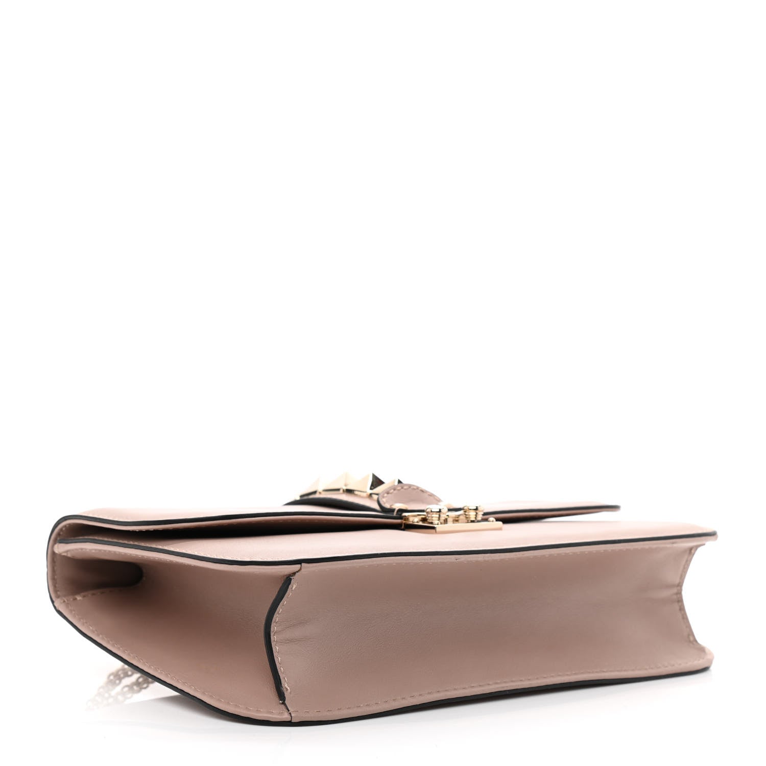 Valentino Garavani Vitello Medium Glam Lock Rockstud Flap Poudre 3 of 10