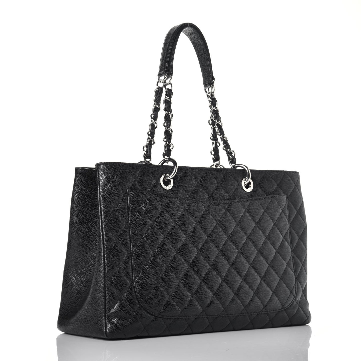 Caviar Quilted XL Grand Shopping Tote GST Black