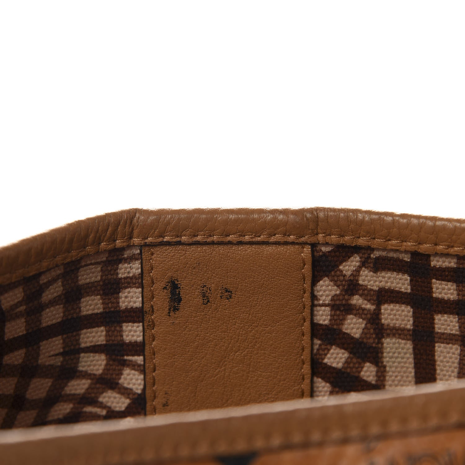 MCM Visetos Medium Liz Reversible Shopper Tote Cognac 10 of 21