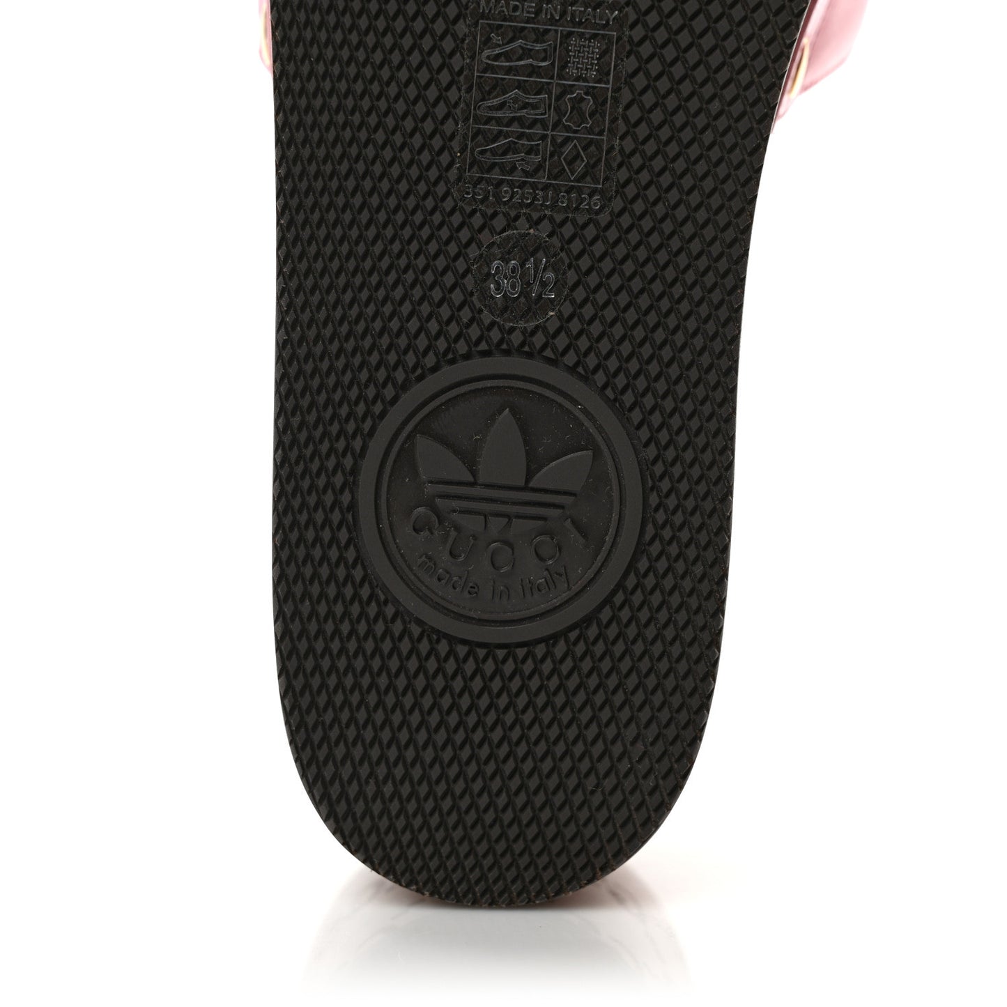 X ADIDAS Satin Raso Monogram Womens Platform Clogs 38.5
