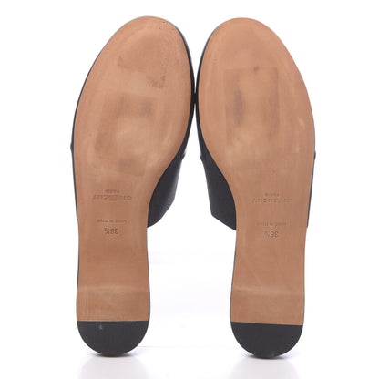 Givenchy Calfskin Bedford Logo Mule Slides 36.5 Black 5 of 9
