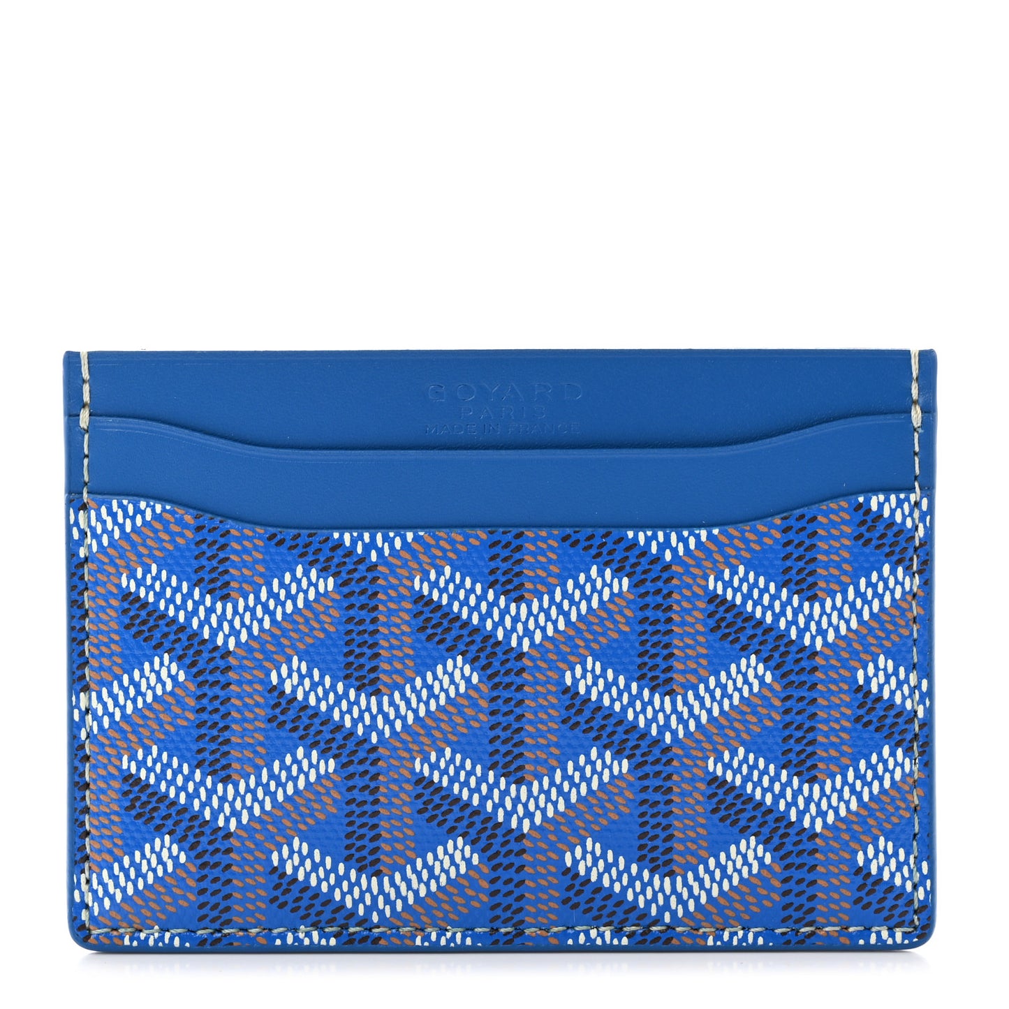 Goyardine Saint Sulpice Card Holder Sky Blue