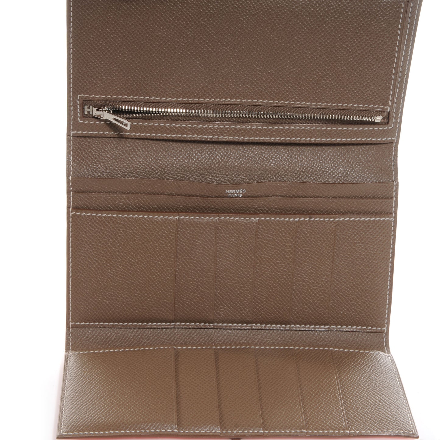 Epsom Bi Color Tri-Fold Bearn Wallet Etoupe Rose Jaipur