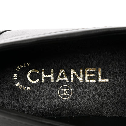 Chanel Lambskin Quilted CC Turnlock Loafers 39 Black 7 of 9