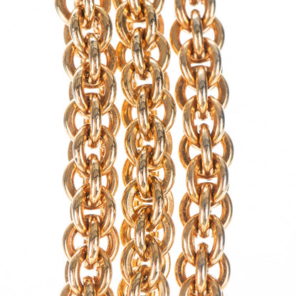 Chanel Multi Strand Chain Short Necklace Gold 3 of 6