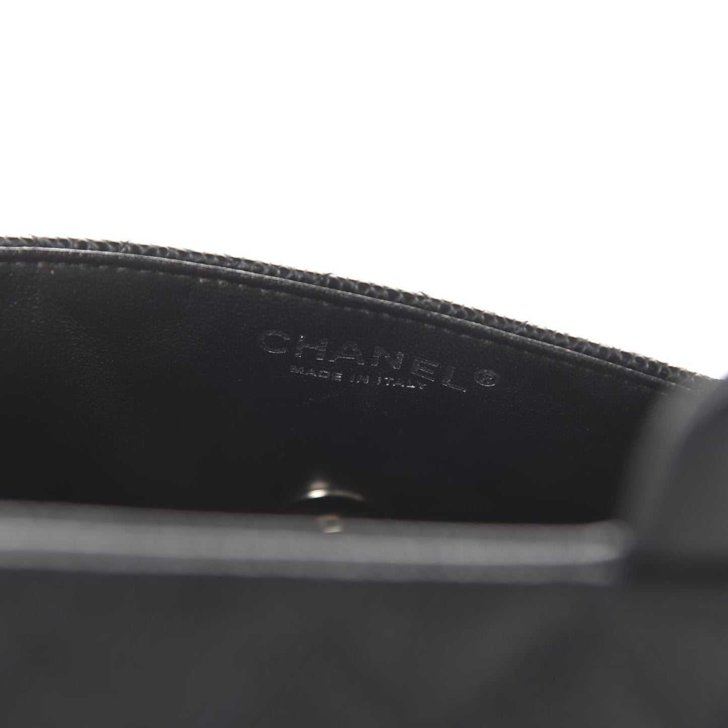 Caviar Quilted East West Flap Black