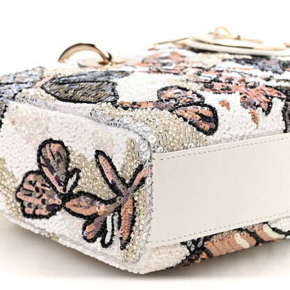 Christian Dior Calfskin Sequin Embroidered Butterfly Lady D-Joy Multicolor 9 of 10