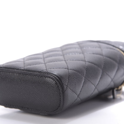 Chanel Caviar Quilted Phone Holder With Chain Black 9 of 10