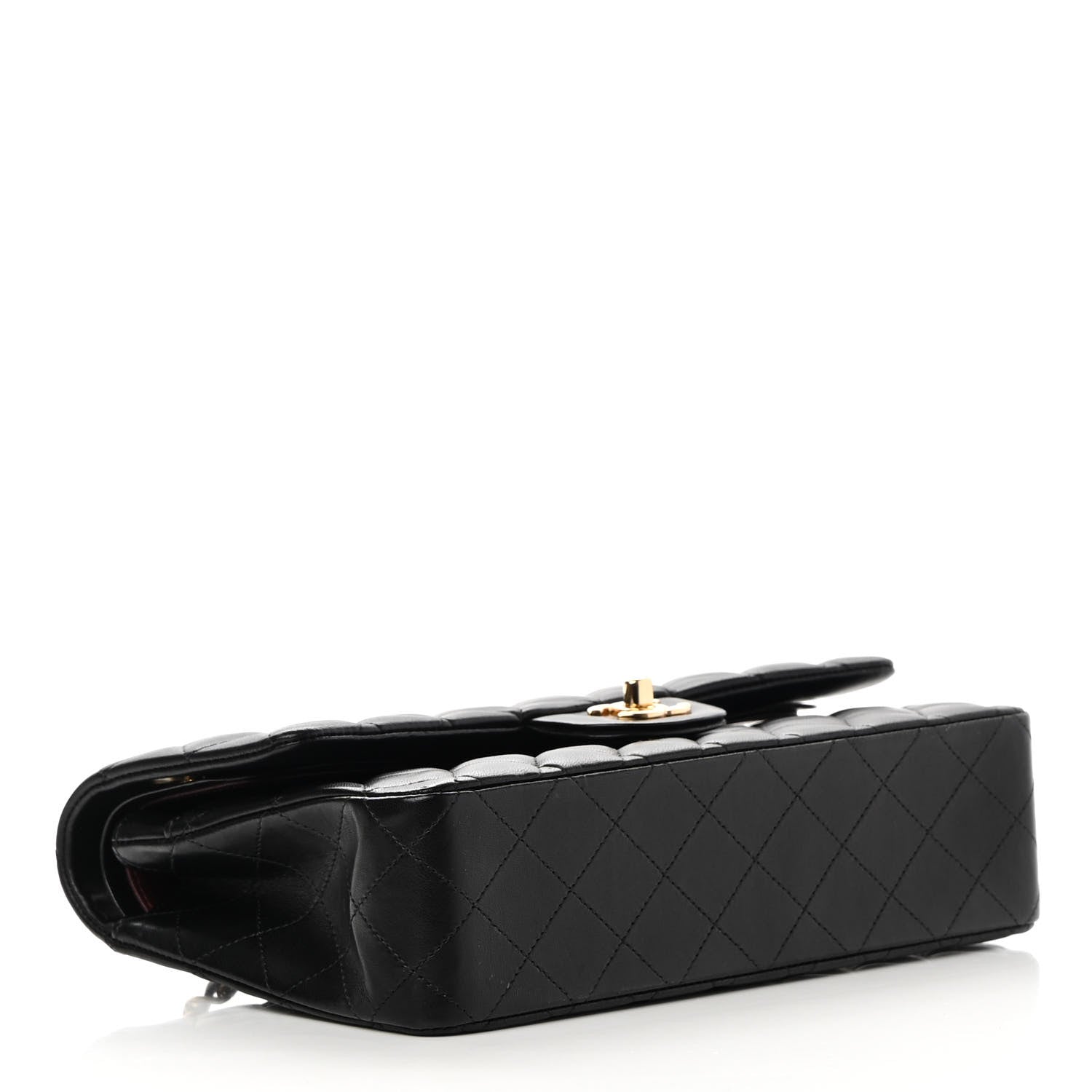 Chanel Lambskin Quilted Medium Double Flap Black 4 of 13