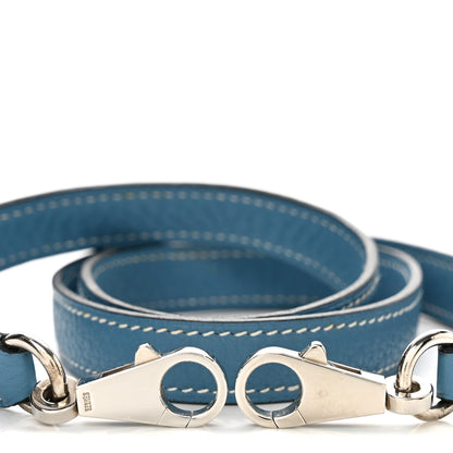 Hermes Togo Kelly Shoulder Strap Bleu Jean 3 of 6