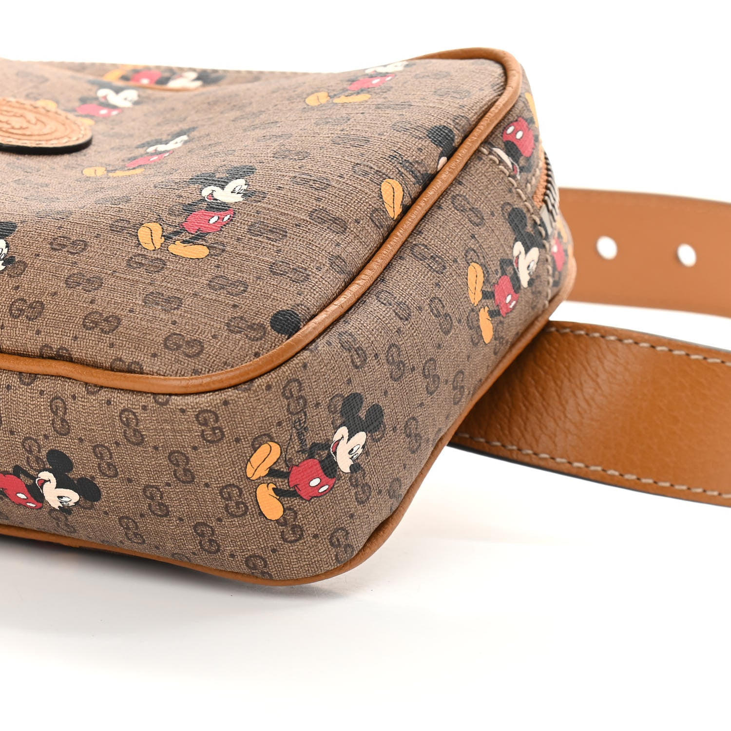 Gucci X DISNEY Mini Vintage GG Supreme Monogram Mickey Mouse Small Belt Bag Beige Vintage Sun Oil 9 of 10