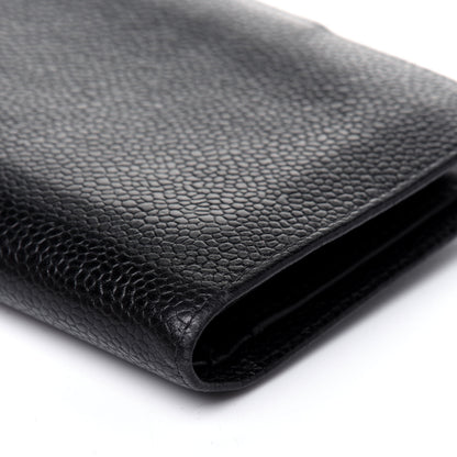 Chanel Caviar Timeless CC Compact French Wallet Black 18 of 19