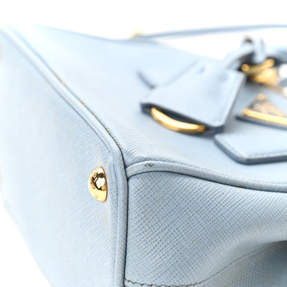 Prada Saffiano Micro Galleria Double Zip Tote Astrale 10 of 10