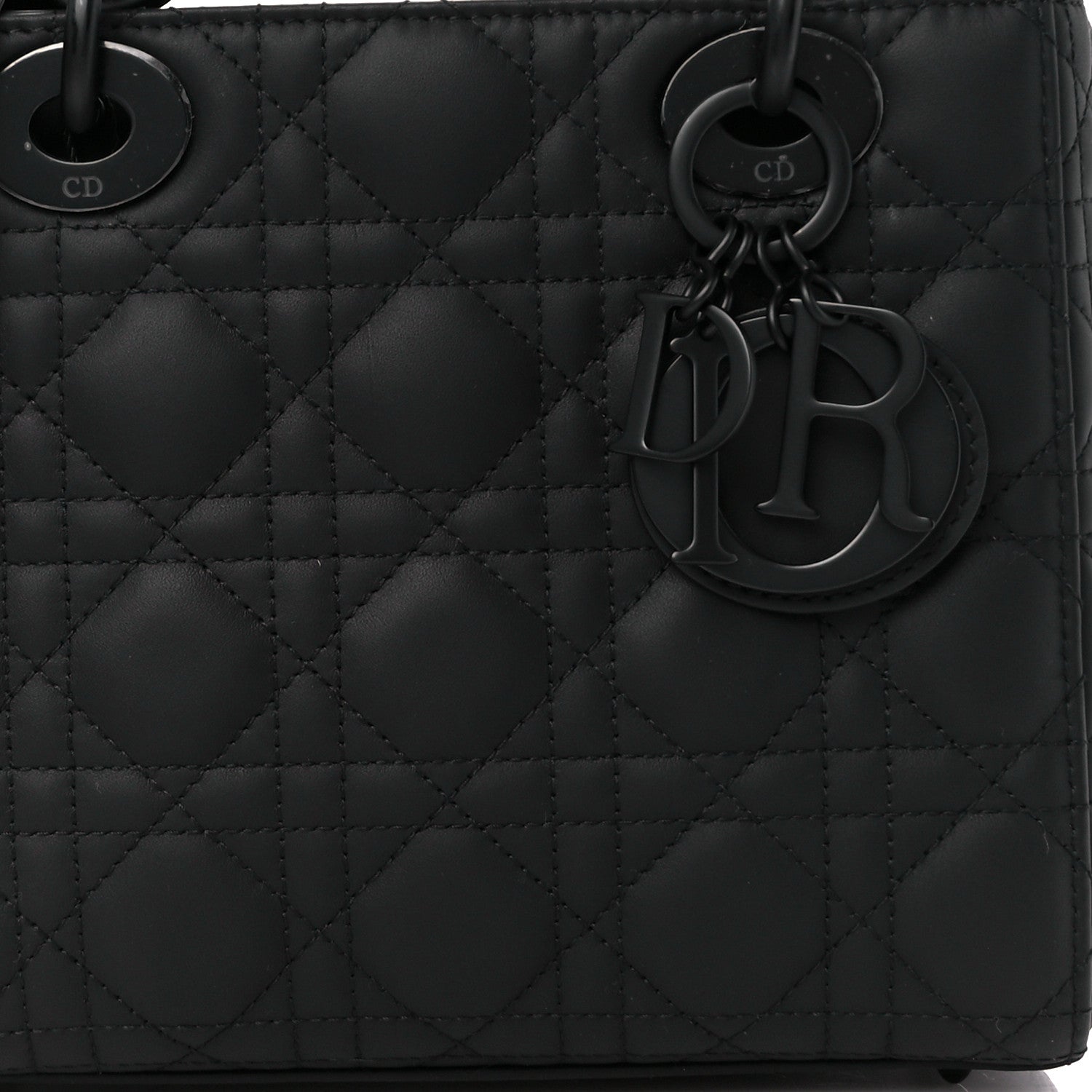 Christian Dior Ultra Matte Calfskin Cannage Small My ABCDior Lady Dior Black 9 of 11