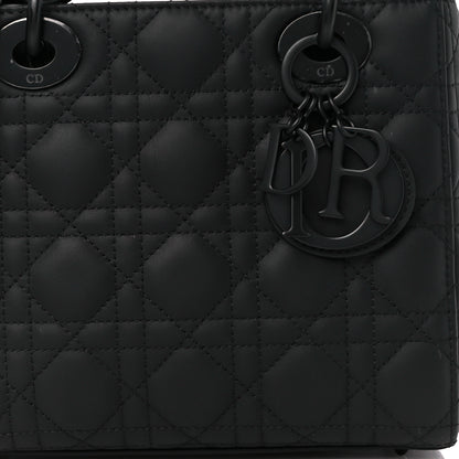 Christian Dior Ultra Matte Calfskin Cannage Small My ABCDior Lady Dior Black 9 of 11