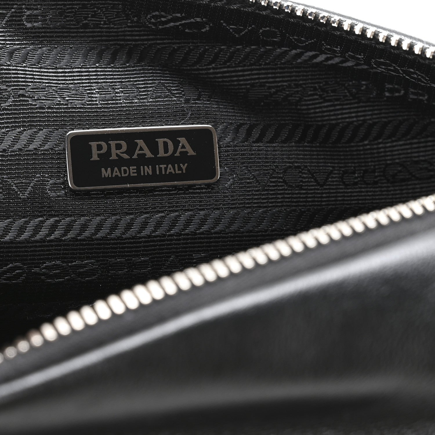 Prada Grace Lux Triangle Shoulder Bag Black 7 of 11