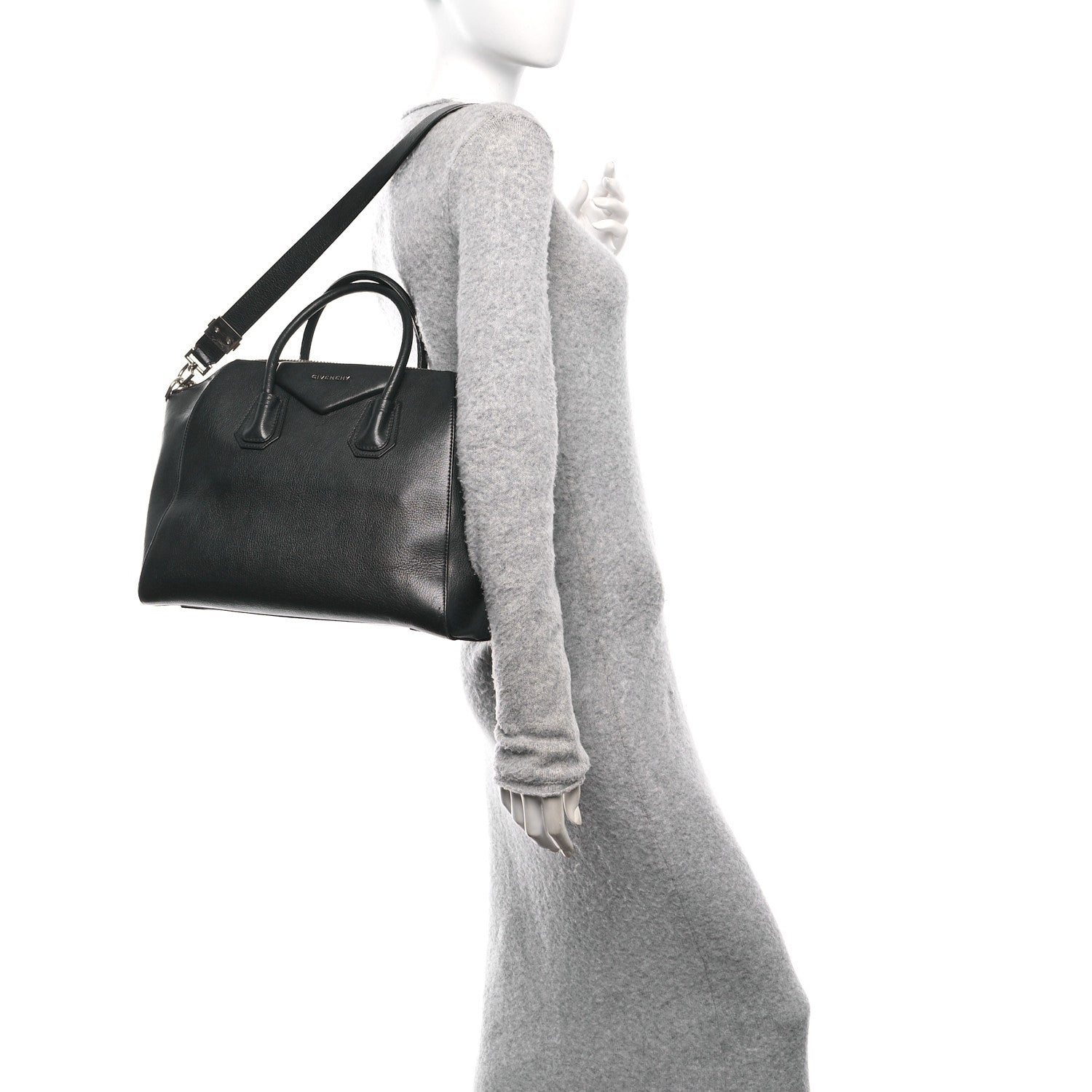 Givenchy Sugar Goatskin Medium Antigona Black 2 of 14