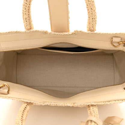 Saint Laurent Raffia Baby Monogram Downtown Cabas Naturale 5 of 12
