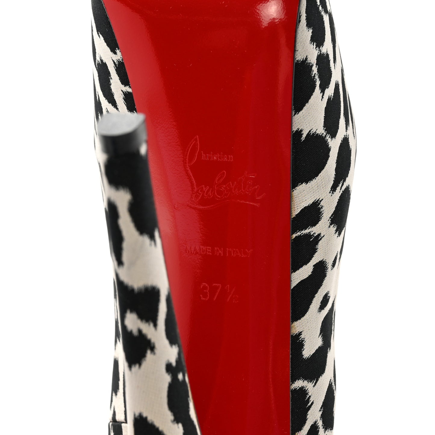 Tissu Leopardino Lady Daf 160 Pumps 37.5 Black White
