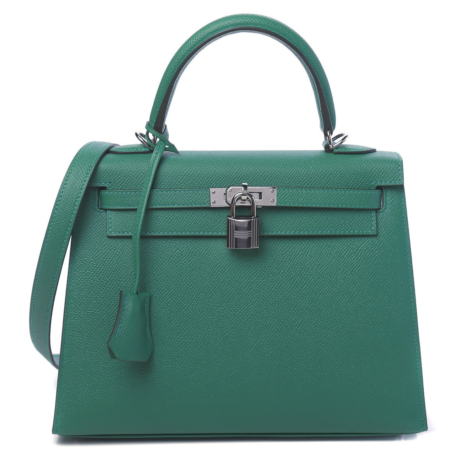 Hermes Epsom Kelly Sellier 25 Vert Vertigo 1 of 11