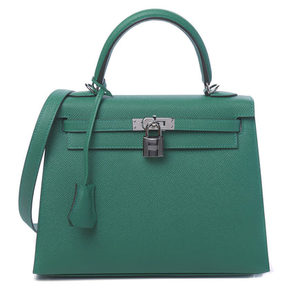 Hermes Epsom Kelly Sellier 25 Vert Vertigo 1 of 11