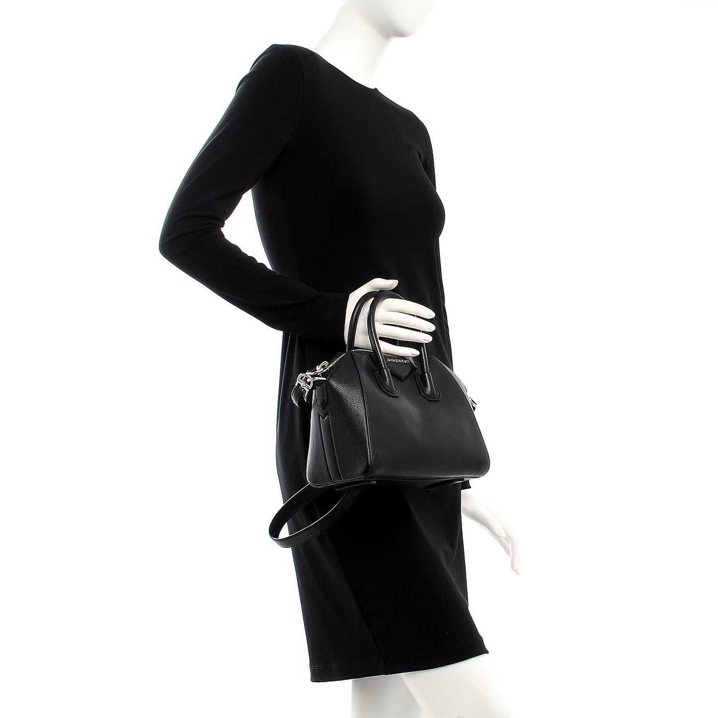 Sugar Goatskin Mini Antigona Black