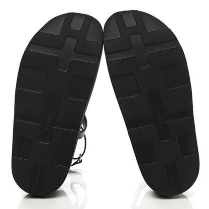 Hermes Calfskin Womens Enid Sandals 37 Black 5 of 10