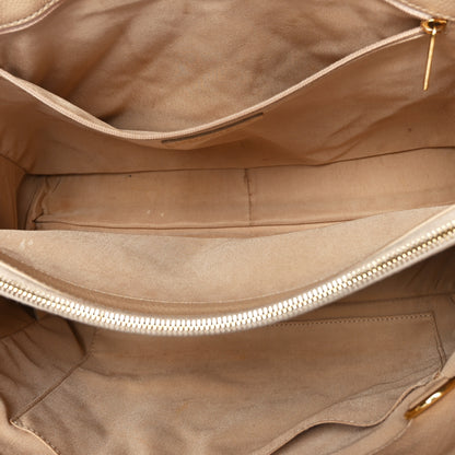 Chanel Caviar Quilted Grand Shopping Tote GST Beige Clair 5 of 12