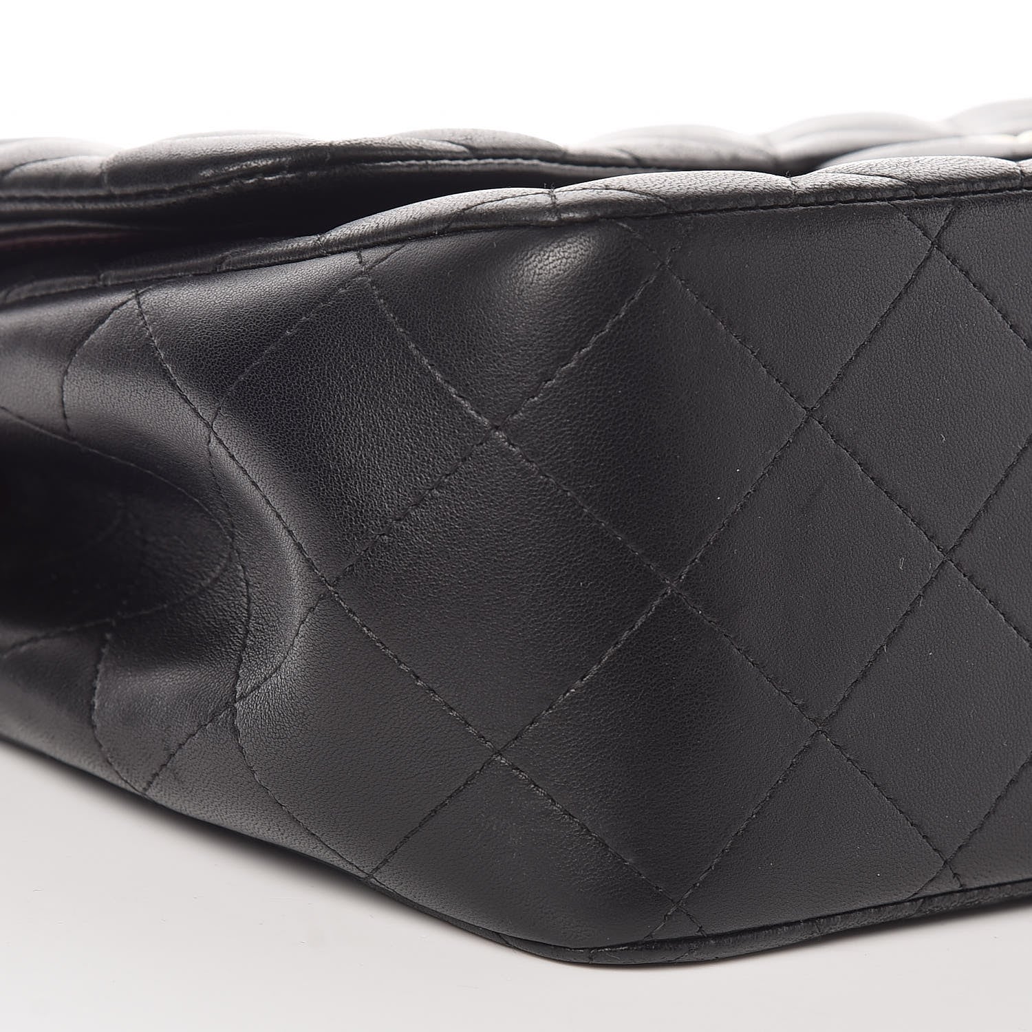 Chanel Lambskin Quilted Jumbo Double Flap Black 8 of 11