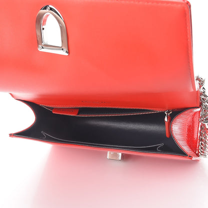 Christian Dior Patent Micro-Cannage Medium Diorama Flap Bag Red 5 of 8